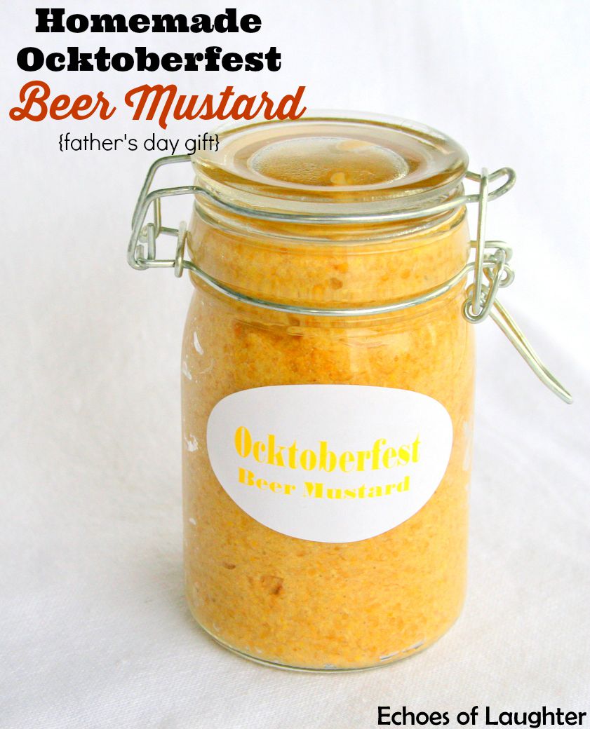 Homemade Ocktoberfest Beer Mustard
