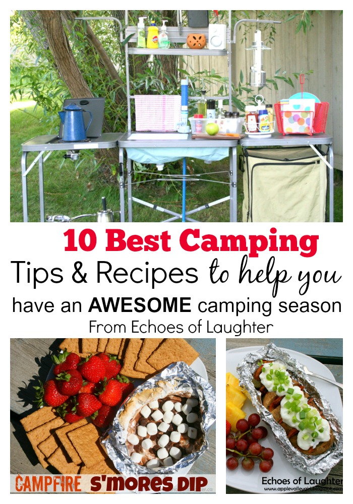 Camping Tips & Recipes Collage