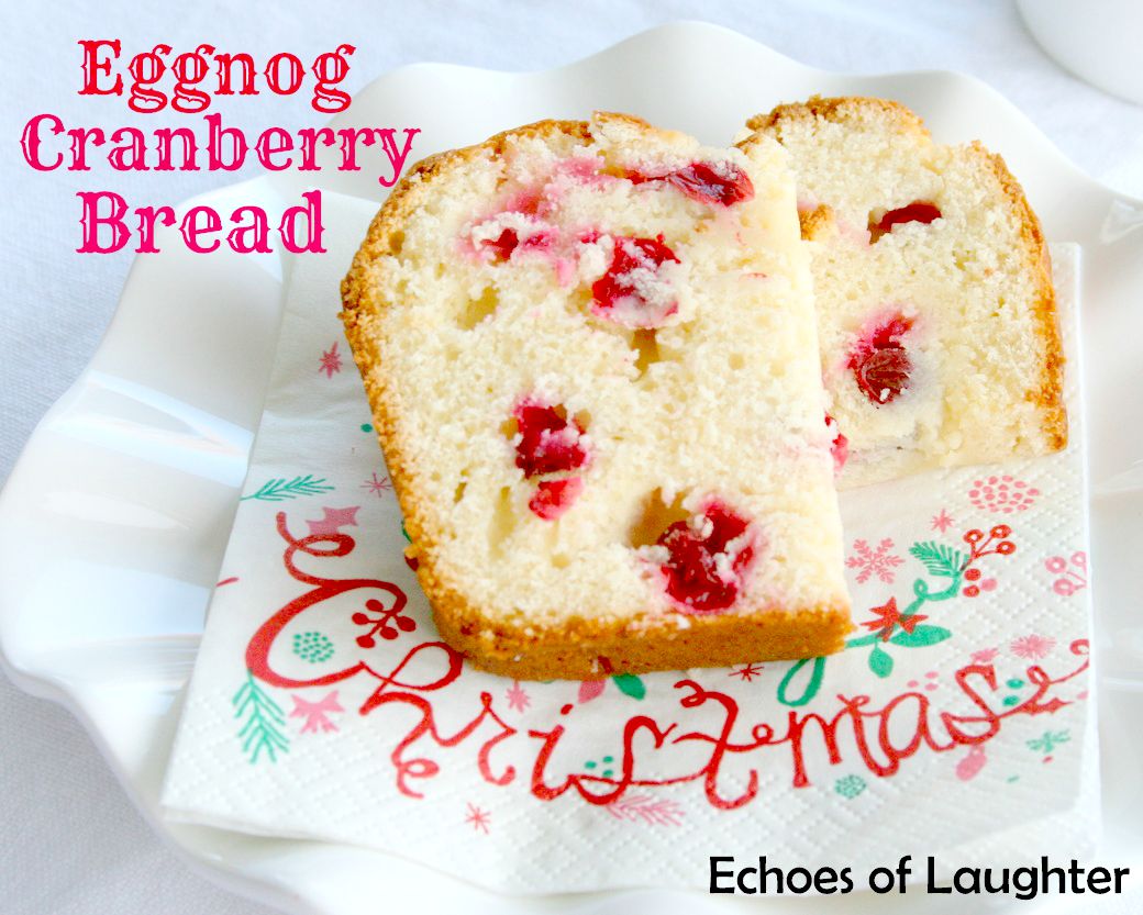 Eggnog Cranberry Bread