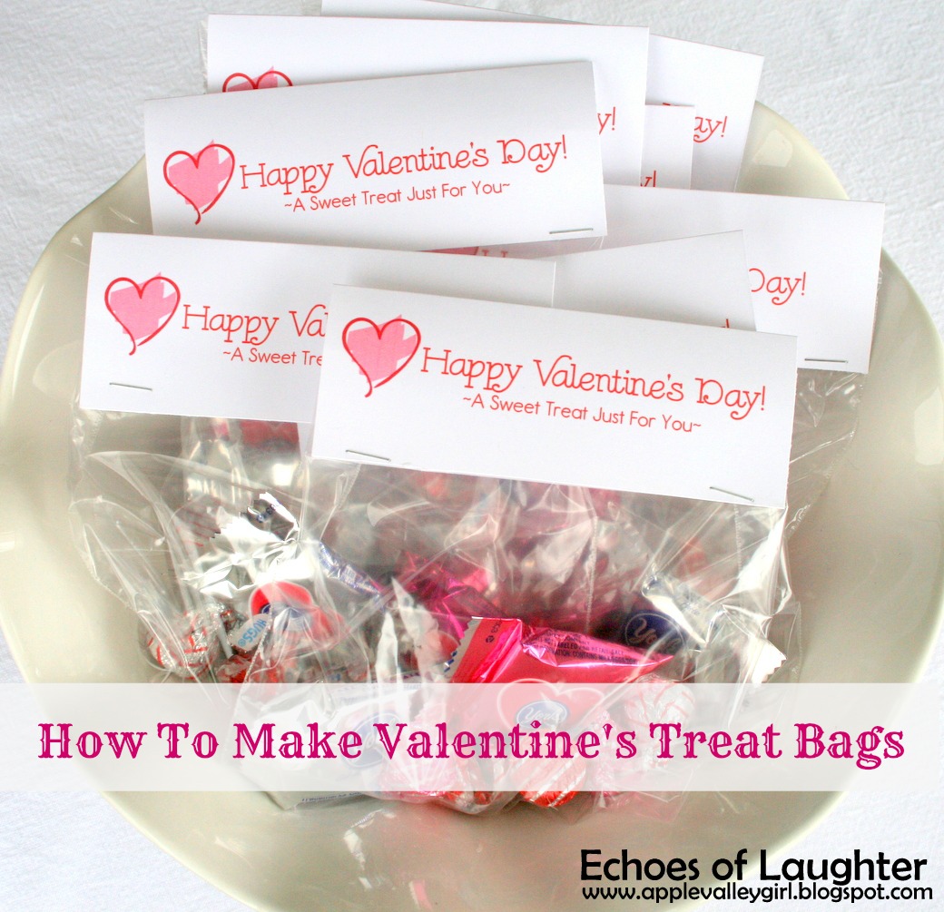 Valentine's Day Hot Chocolate Treat Bag or Party Favor + Free