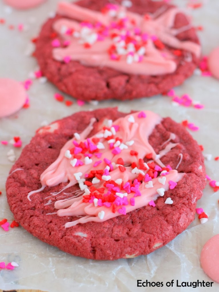 Easy Red Velvet Cookies For Valentine's Day - Echoes of Laughter