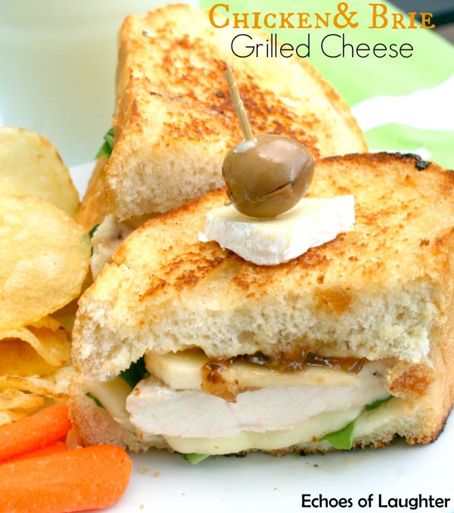 Chicken, Apple & Brie Grilled Cheese Sandwich Echoes of Laughter