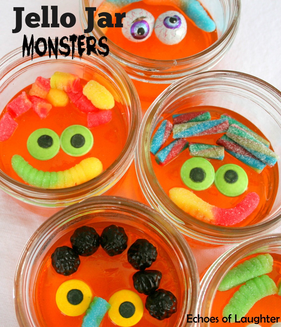 Halloween Jello Jar Monsters and More Great Halloween Ideas! Echoes