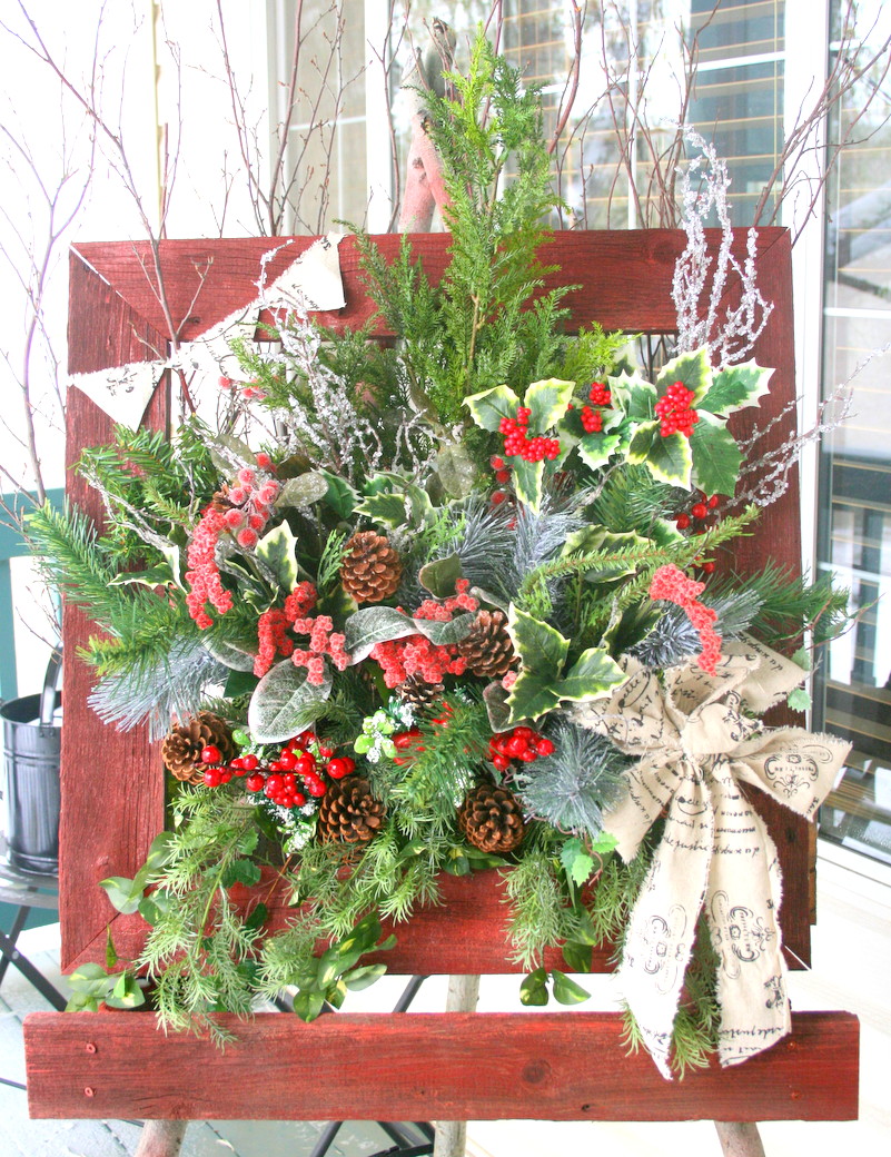 Rustic Christmas Window Box Echoes Of Laughter