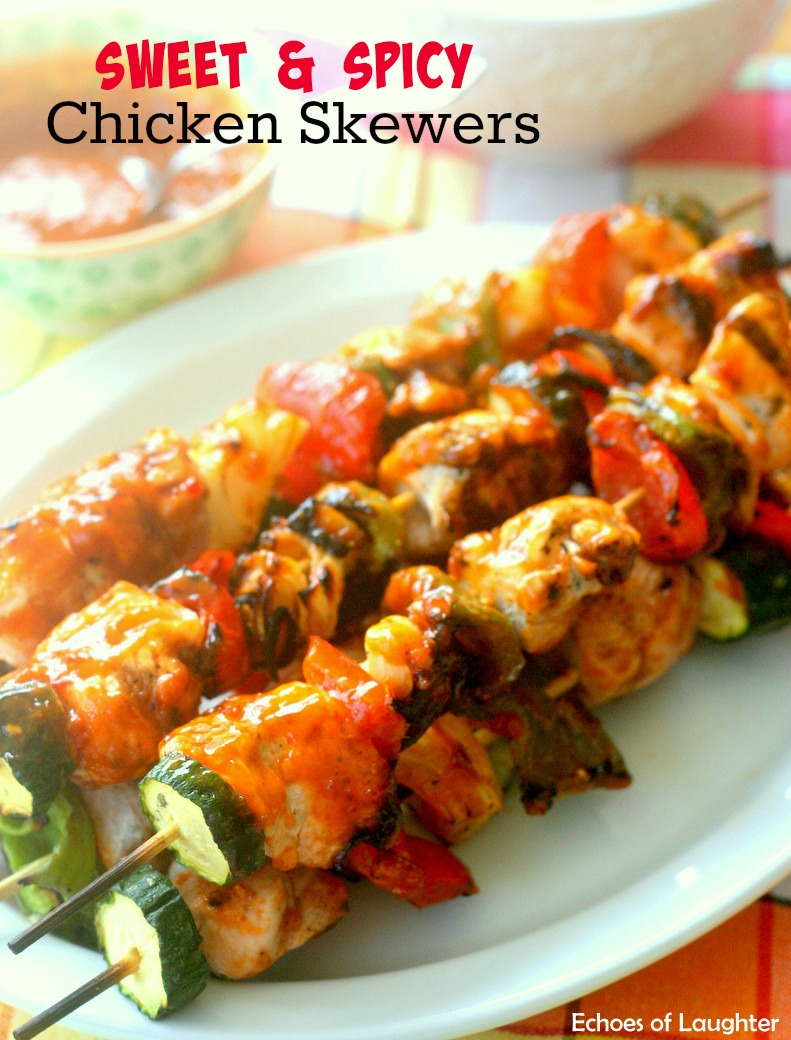 Sweet & Spicy Chicken Skewers ~Sweet & Savory