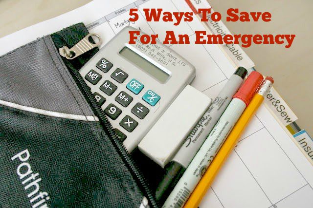 5 Ways To Save For An Emergency