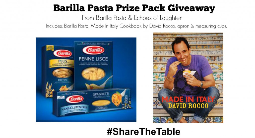 Barilla Pasta Prize Pack Giveaway