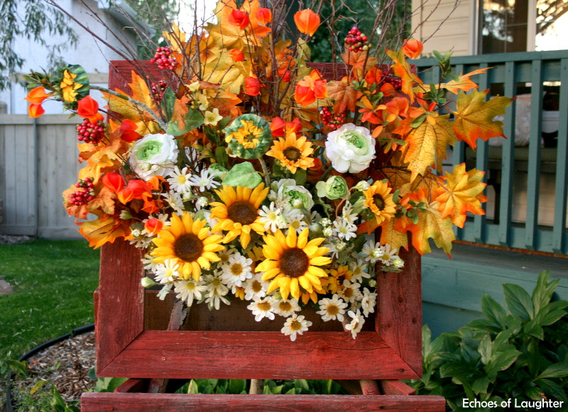 Rustic Box Wreath For Fall