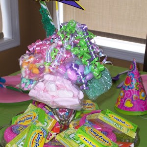 the candy bouquet…