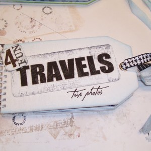 a travel scrapbook…