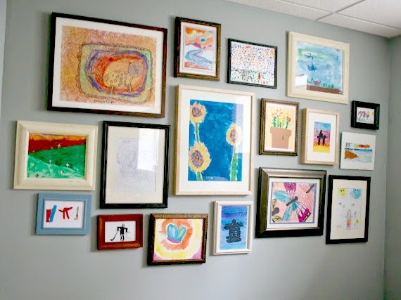 Kids' Art Gallery Wall... - Echoes of Laughter