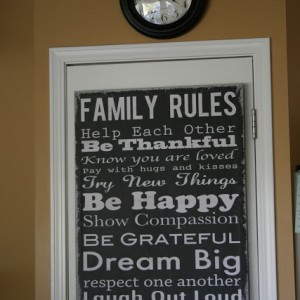 Family Rules….