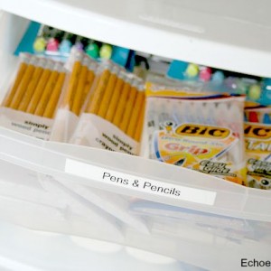 Organizing School Supplies & Study Spaces