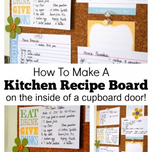 How To Make A Kitchen Recipe Board