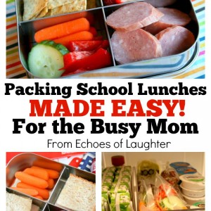 Packing School Lunches Made Easy