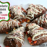 Chocolate Scones with Candy Cane Kisses…