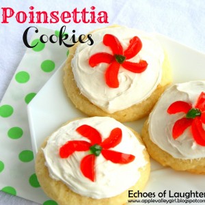 Poinsettia Cookies