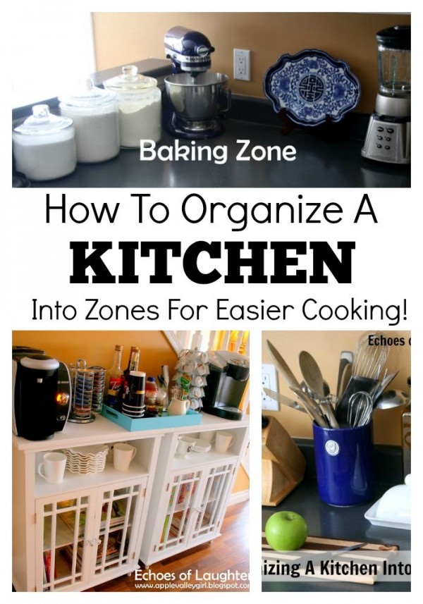 How To Organize A Kitchen Into Zones For Easier Cooking! Echoes of
