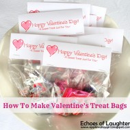 How To Make Valentine Treat Bag Toppers & FREE Printable