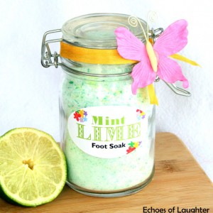 Mint Lime Foot Soak +Free Printable Tag