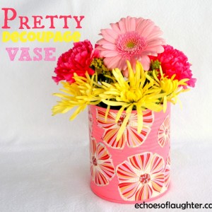 Make A Pretty Decoupage Vase