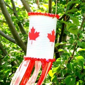 Canada Day Wind Sock Craft