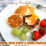 Camping Breakfast: Bacon & Egg Cups with Mini-Pancakes