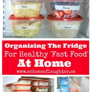 Organizing The Fridge for Healthy ‘Fast Food’ At Home