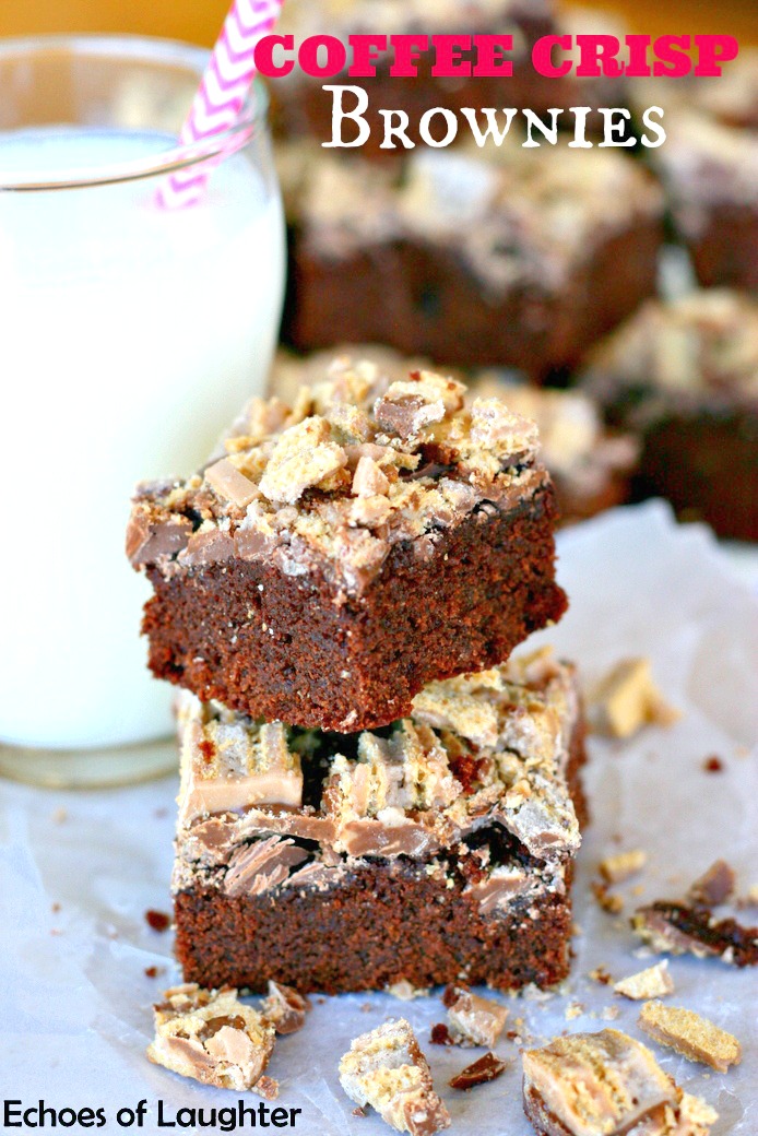 Coffee Crisp Brownies Echoes of Laughter