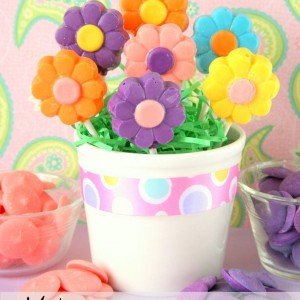 Make Flower Lollipops for Spring