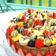 Fondue-Inspired Chocolate Cheesecake