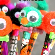 Monster Pencils For Halloween & Halloween Blog Hop